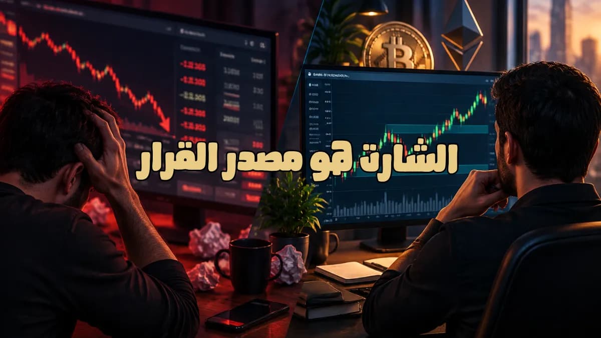 لماذا لا يجب أن تتداول من خلال المنصة؟ اجعل الشارت هو مصدر قرارك